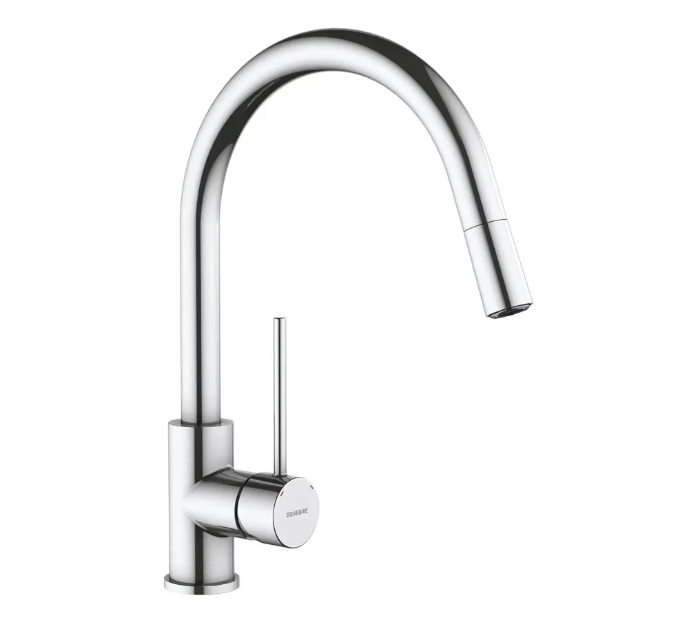 [FRV61206] Monomando Cocina Extraíble Tau (Cromo)