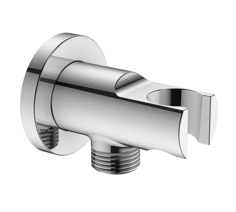 [1634 04] Soporte Ducha con Toma de Ducha 1/2" (Cromo)