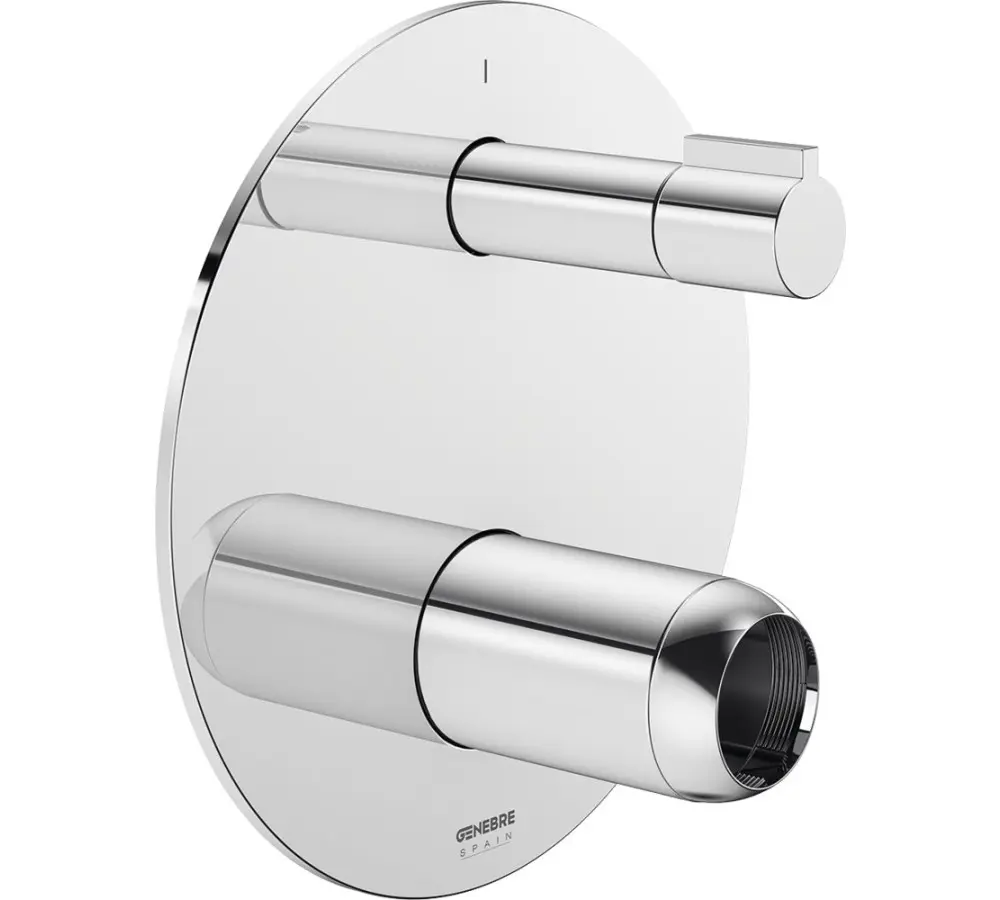 Kit Placa Ducha Redonda 2 Vías