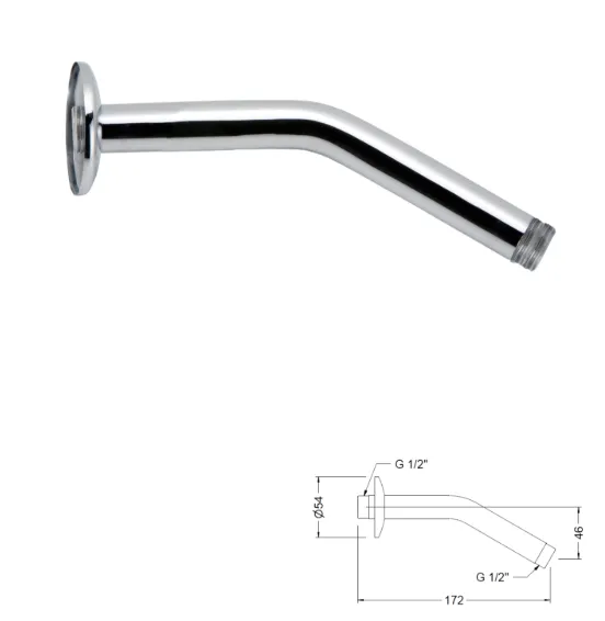 [1699 45 00] Brazo Pared Latón